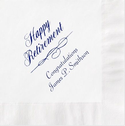 Retirement Party Napkins